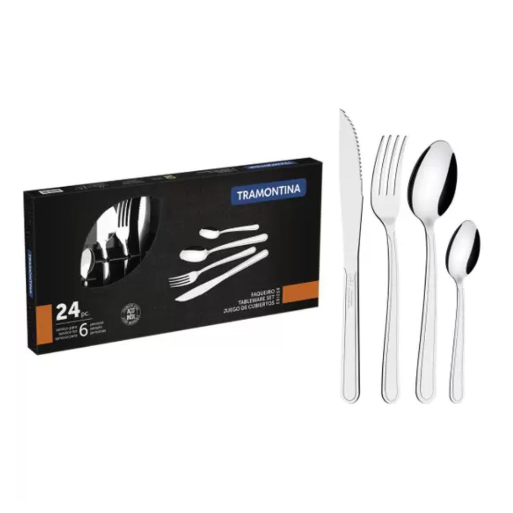 Faqueiro Buzios 24 Peças em Aço Inox Tramontina 23799071