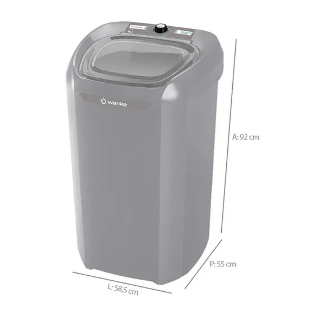 Lavadora Wanke Premium LWBE201T 20kg Silver