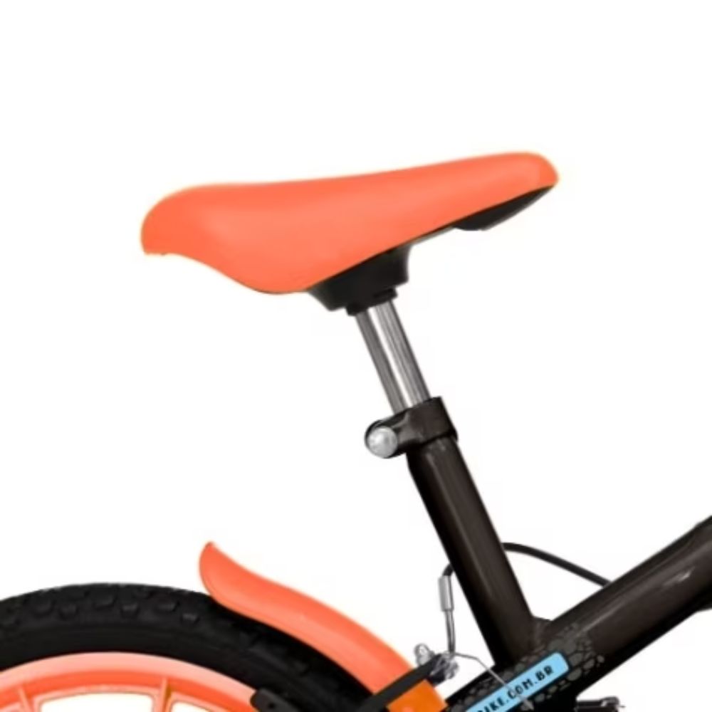 Bicicleta Colli Spinossauro Aventuras Aro 16 com Rodinhas Preto Fosco