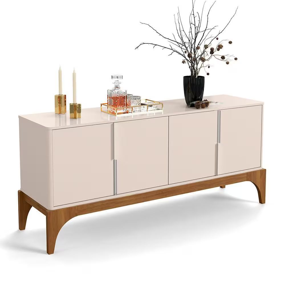 Buffet Lukaliam Aparador Balcão Amalf Off White Madero Canela