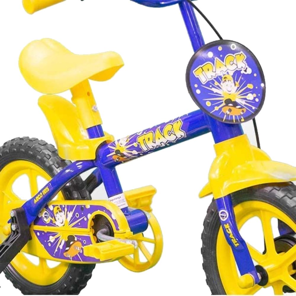 Bicicleta Infantil Track Bikes Arco Íris Aro 12 Azul