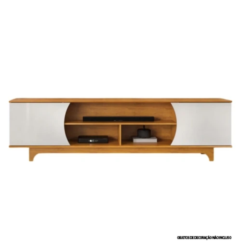 Rack Bancada DJ Móveis Ector 2 Portas Cedro Bali