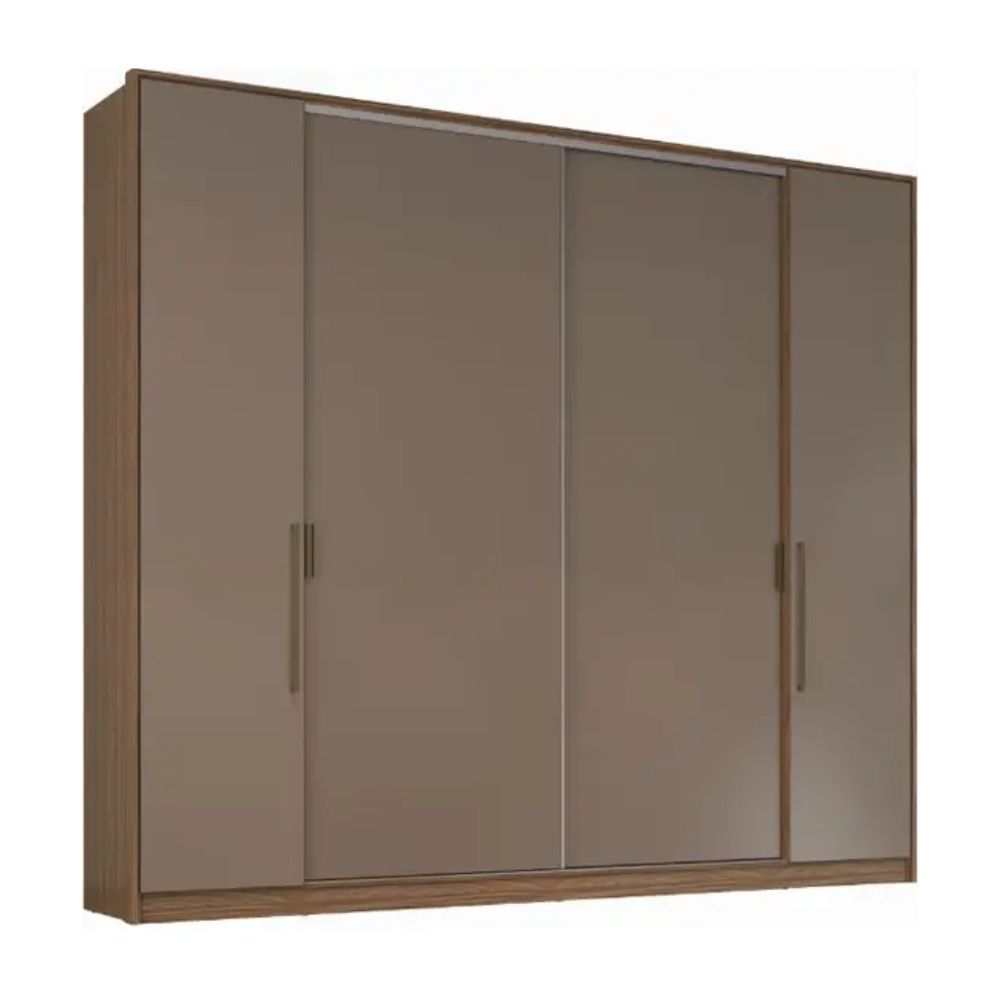 Guarda Roupa Herval Casal PH 1719 Nogueira Fendi