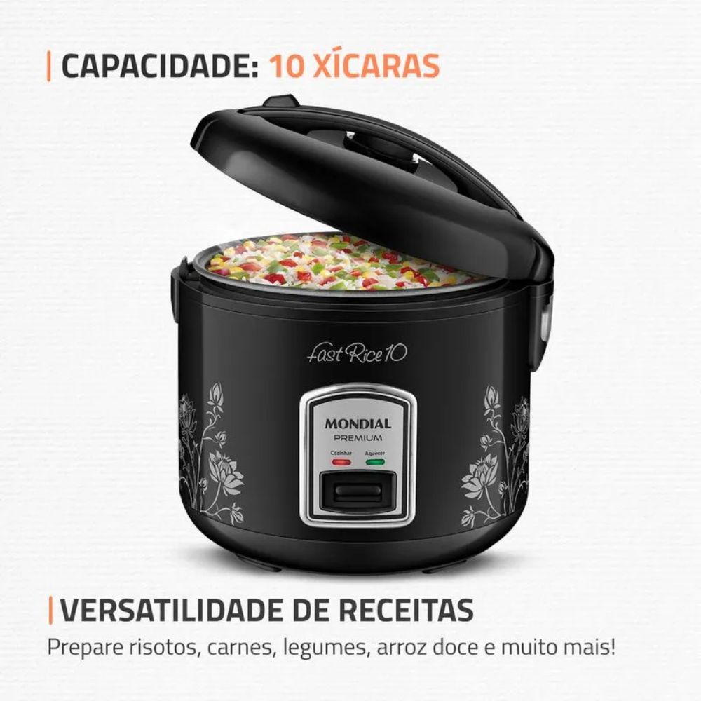 Panela Elétrica Mondial de Arroz PE-44-10X