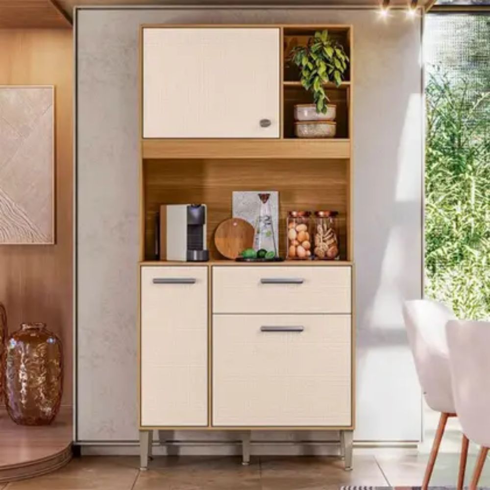 Cozinha Compacta Zen Kits Paraná 3 Portas 1 Gaveta