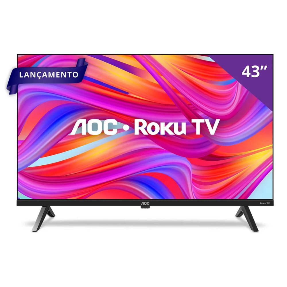 Smart TV AOC 43 Polegadas LED Roku 42S5045 Full HD Wi-Fi