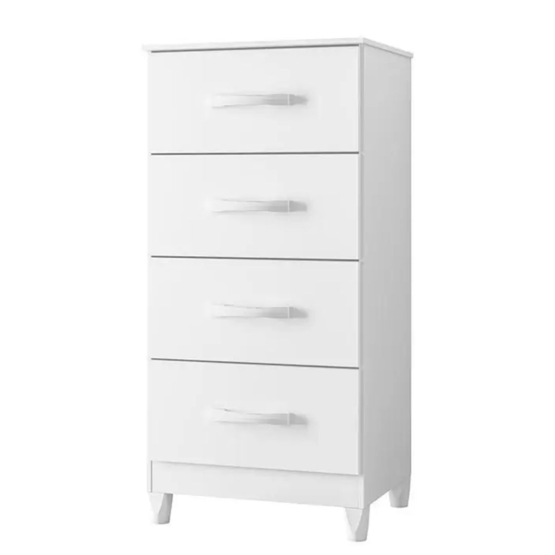 Cômoda Albatroz Mobi 4 Gavetas Branco Fosco