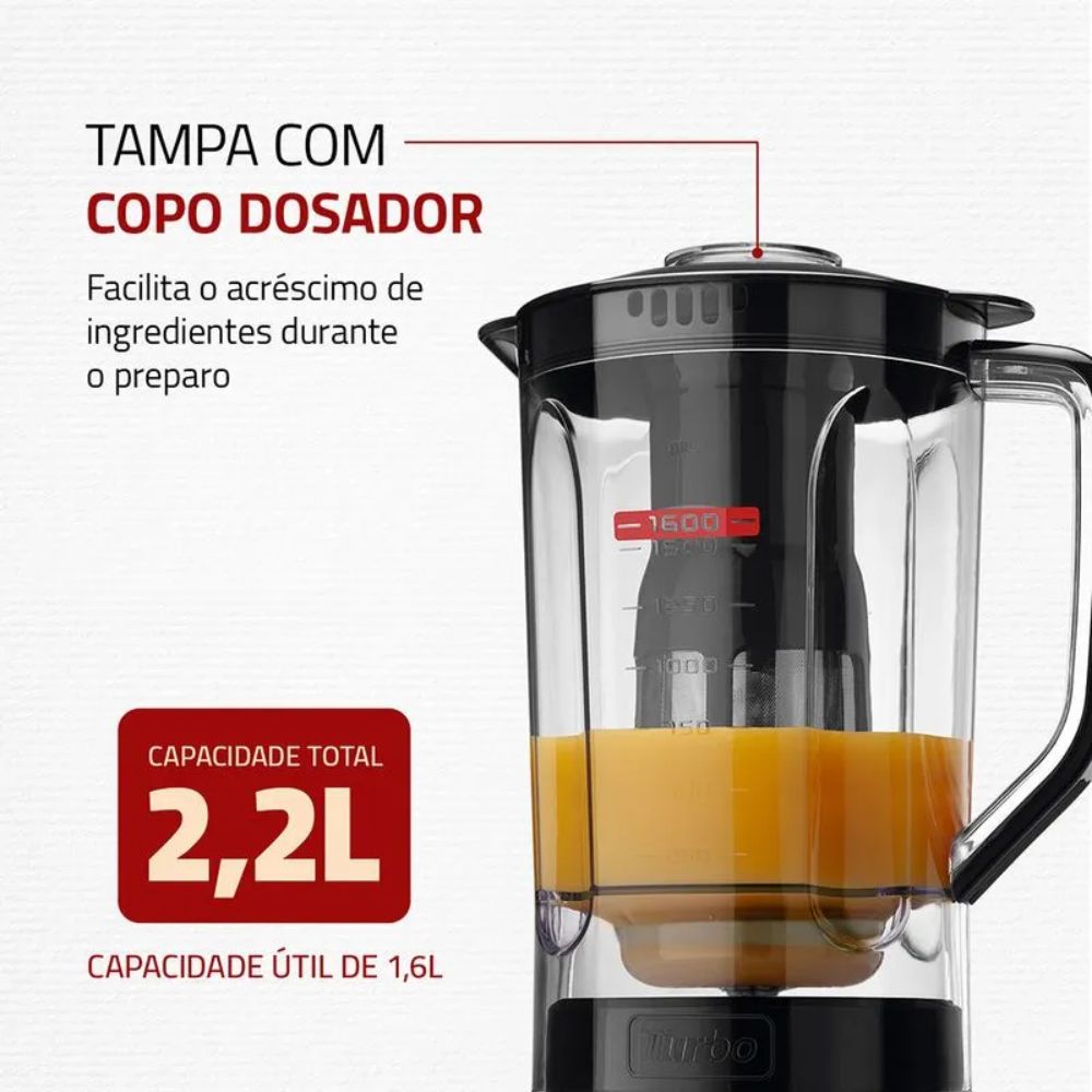 Liquidificador Mondial Turbo Power L-99 FB 550W