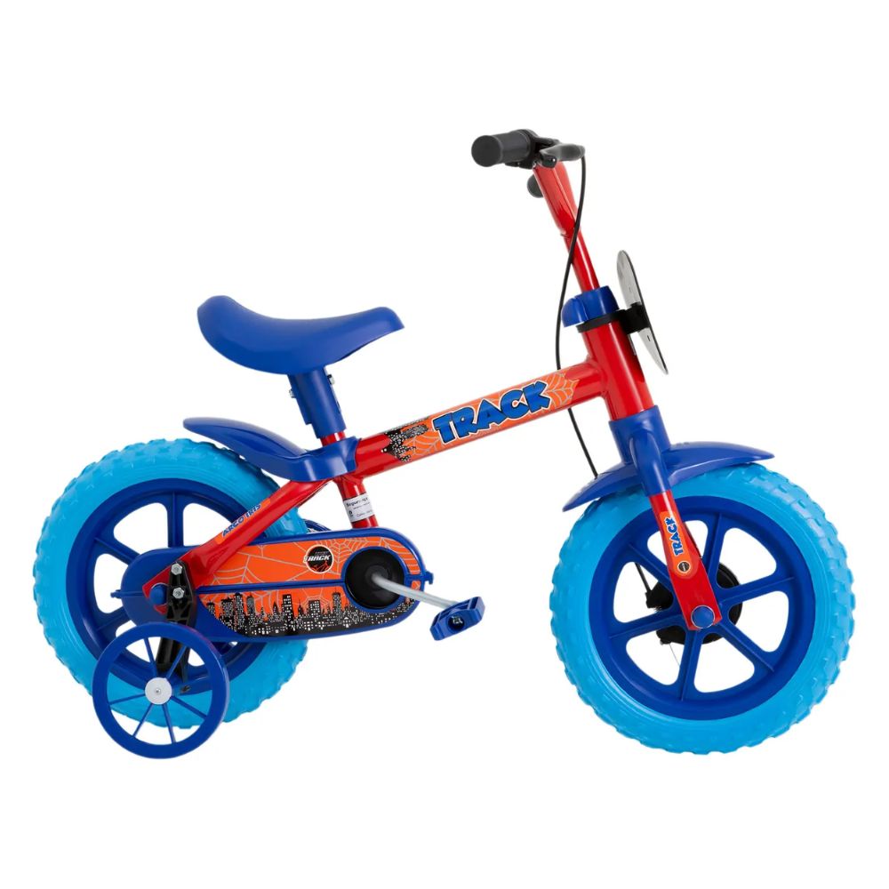 Bicicleta Infantil Track Aro 12 Azul/Vermelho