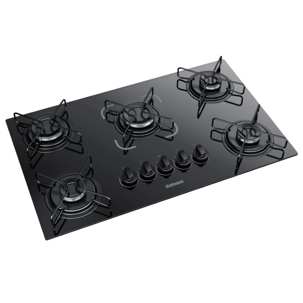 Cooktop Itatiaia Essencial 5 Bocas Preto Bivolt