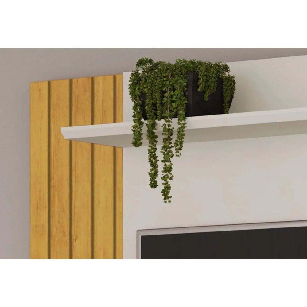 Painel Home Trend Ripado DJ Extensível Cedro/Bali