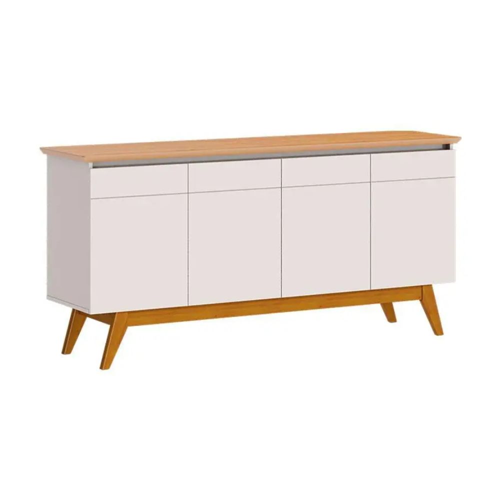Aparador para Sala Buffet Classic 1.6 Off White Nature Imcal