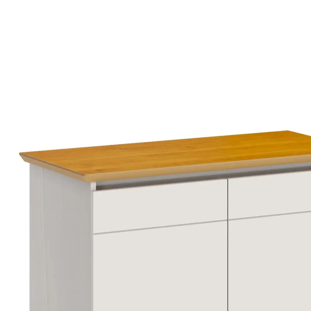 Buffet Classic 2 Portas Off White com Nature Imcal Móveis
