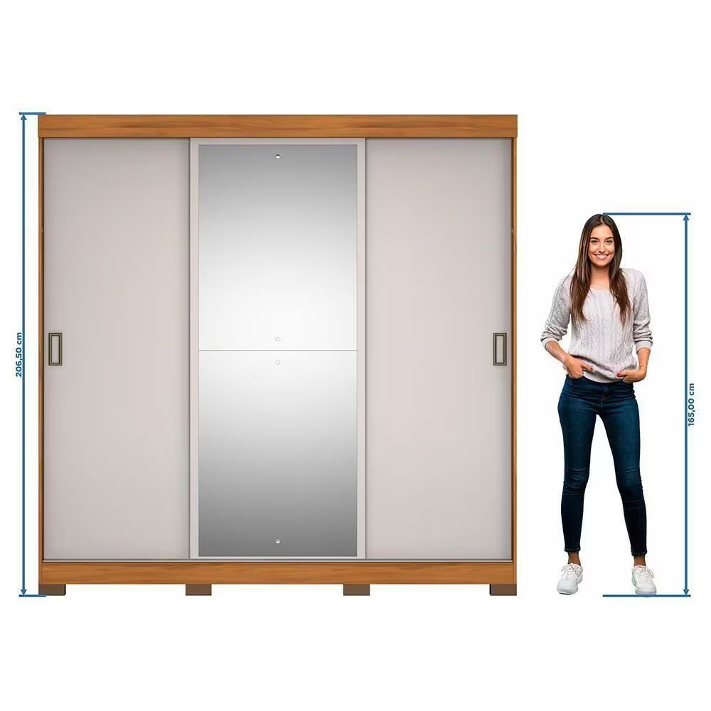 Guarda Roupa Notável NT 5020 Ref 241 Freijó Trend/Off-White