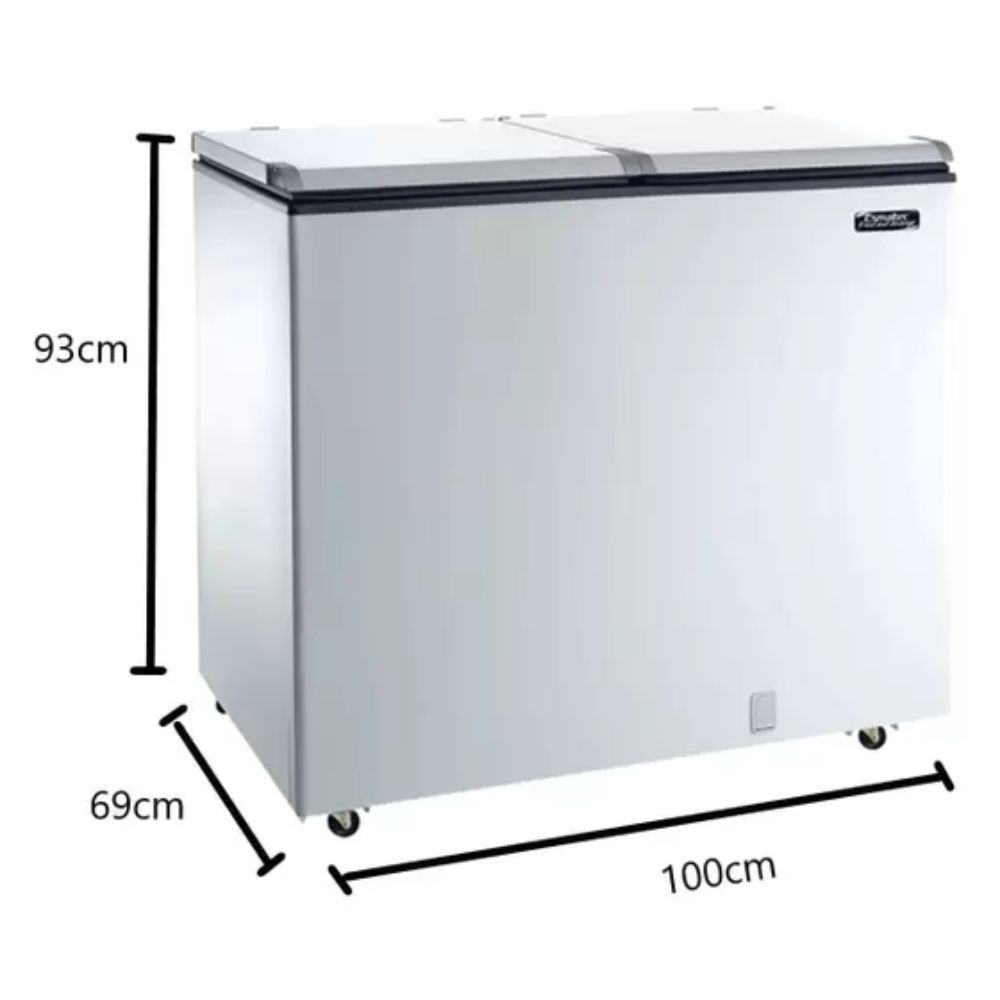 Freezer Esmaltec ECH350 Horizontal 355L 2 Portas.