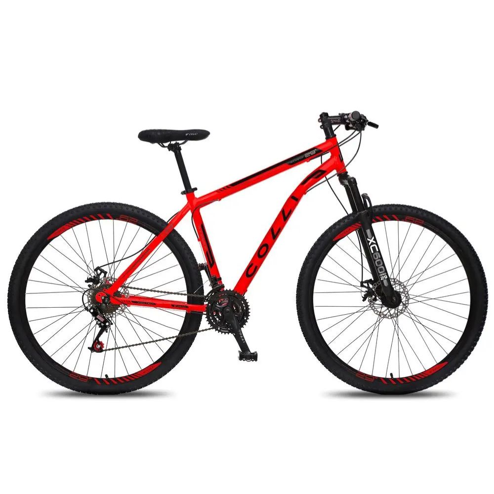 Bicicleta Colli Athena Freio a Disco Aro 29 21 Marchas Vermelho