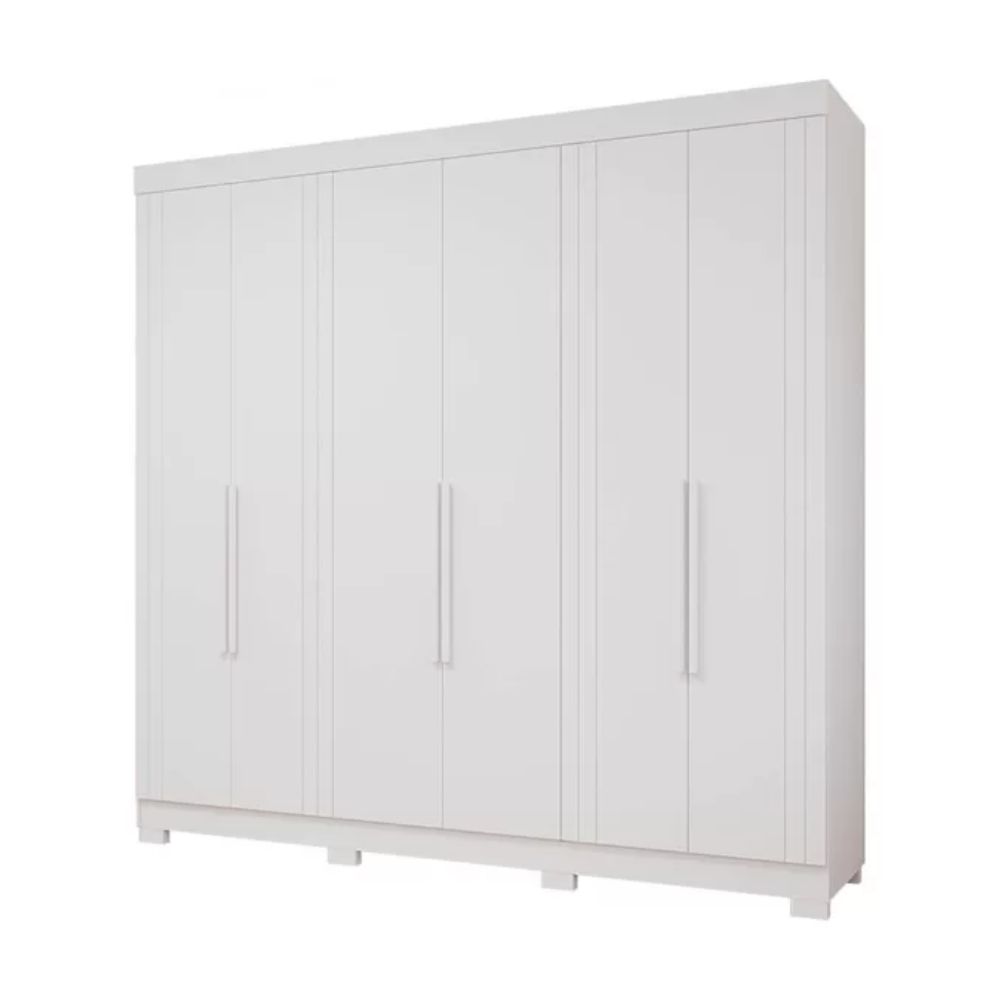 Guarda Roupa Panan Cecilia 6 Portas Branco