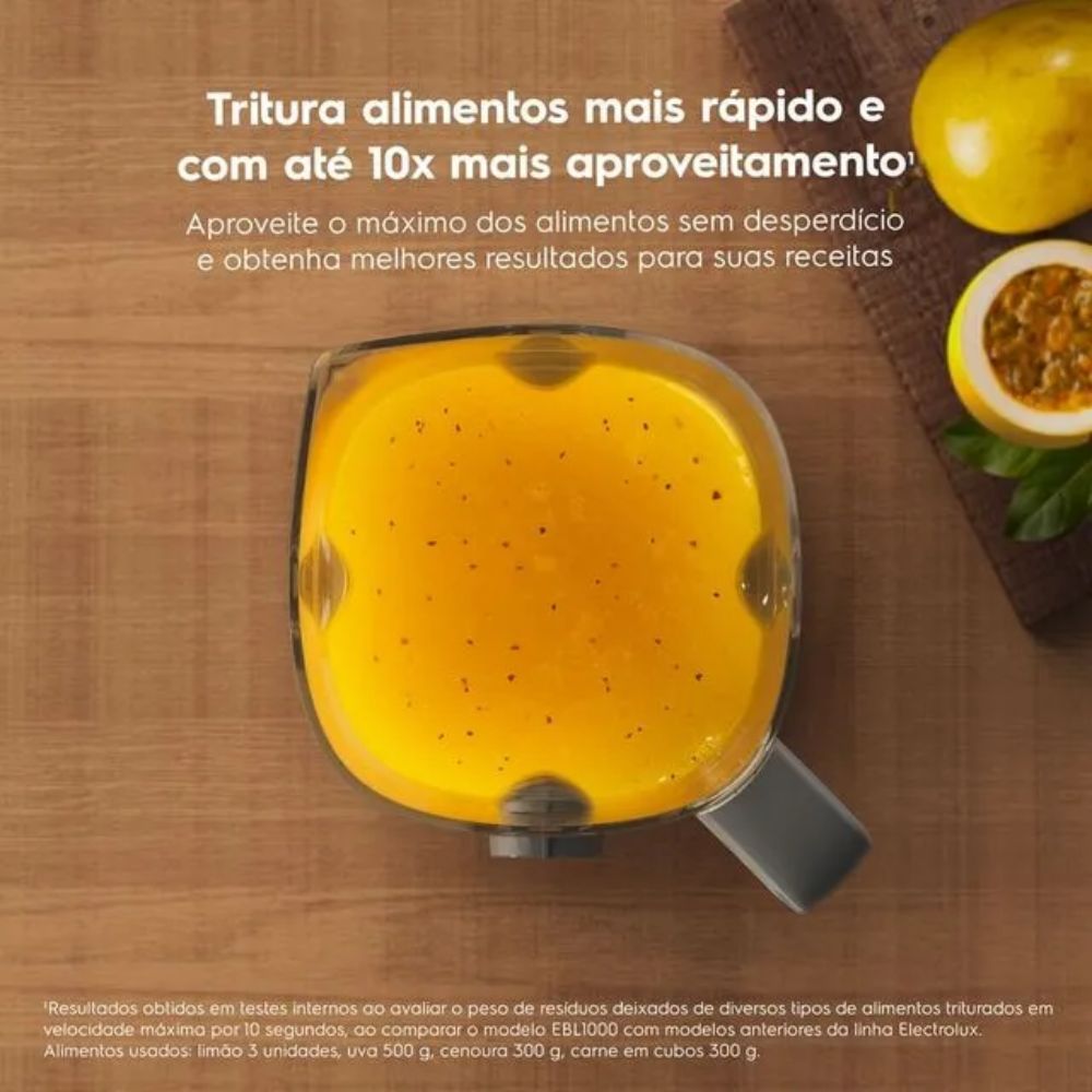 Liquidificador Electrolux 1000W 2.7L Efficient TriForce 5 Velocidades Cinza