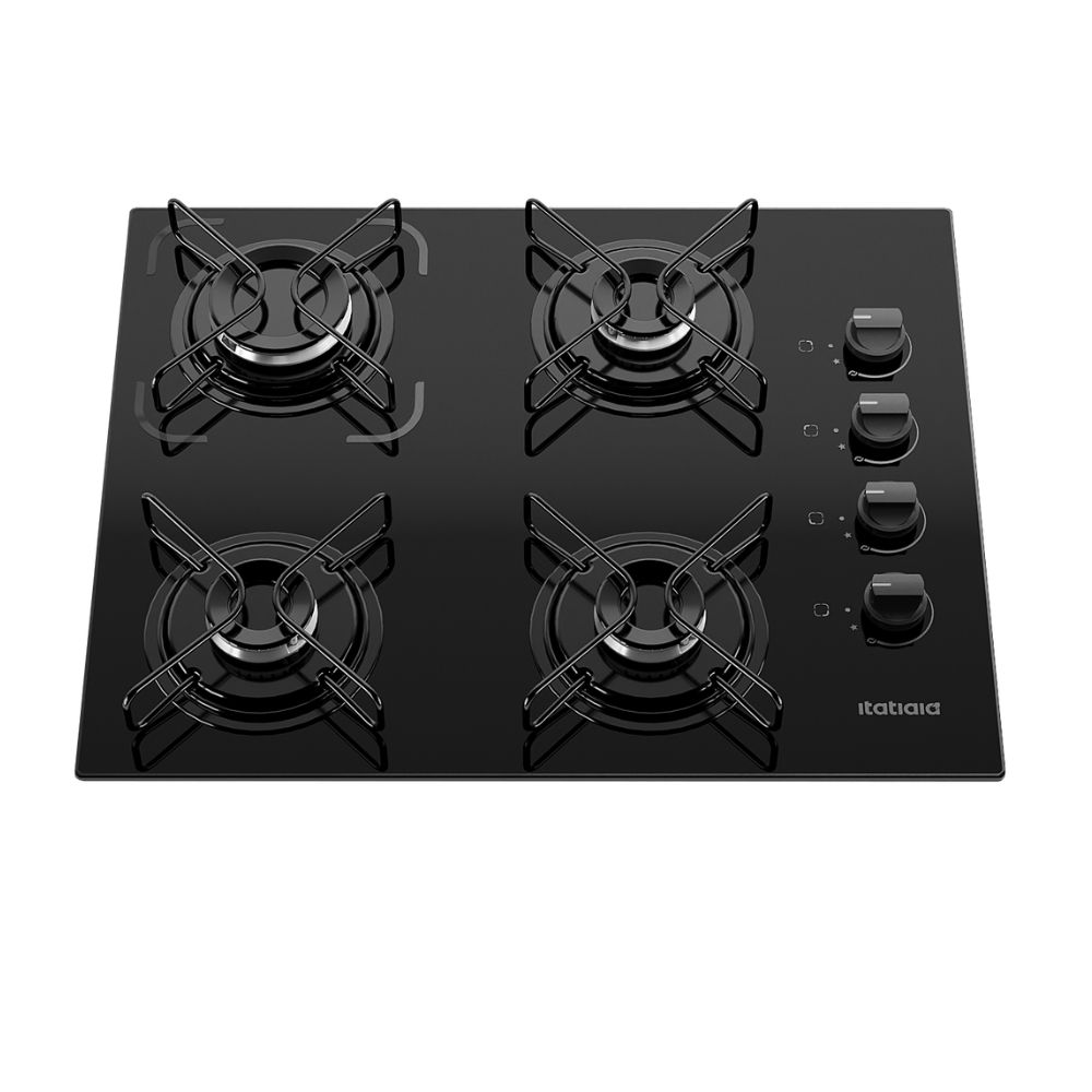 Cooktop Itatiaia Essencial 4 Bocas - Preto