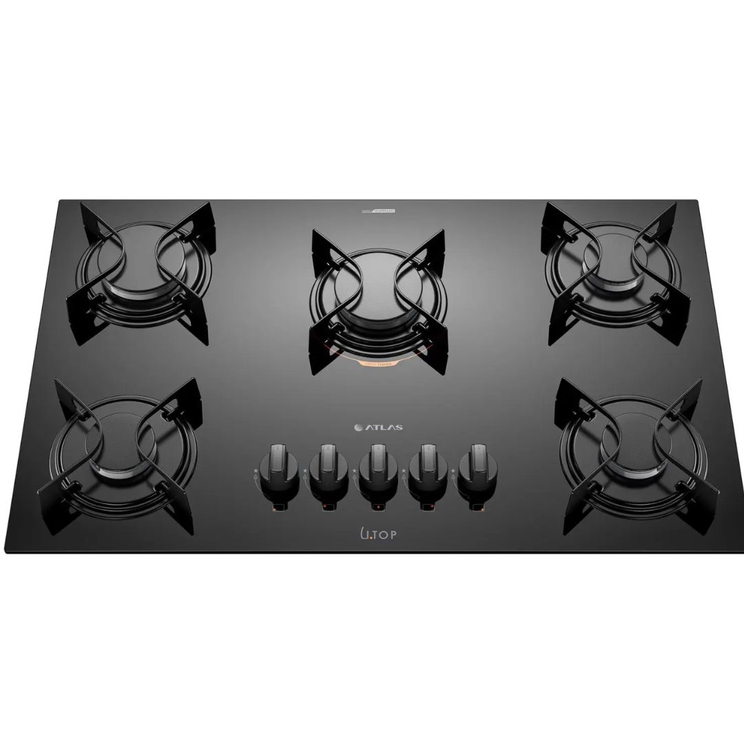 Cooktop Atlas Utop 5 Bocas Preto