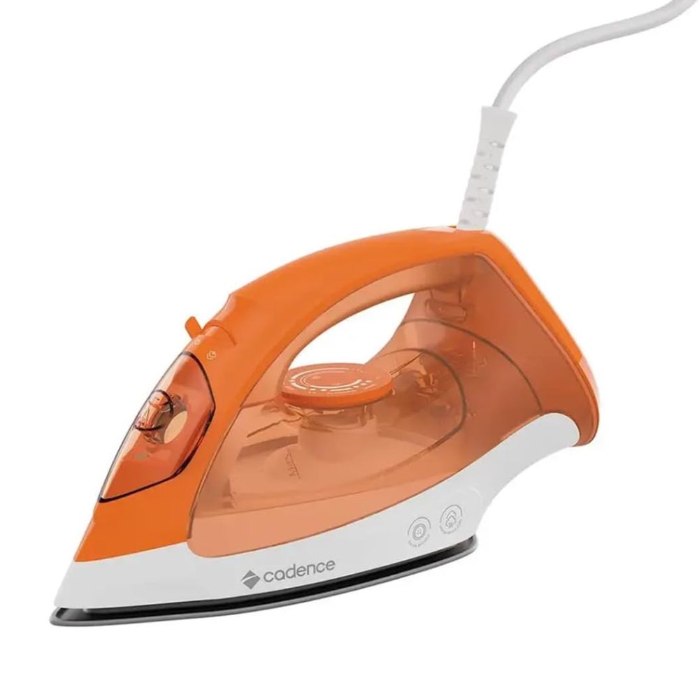 Ferro de Passar 2 em 1 Seco e a Vapor IRO210 Cadence Laranja