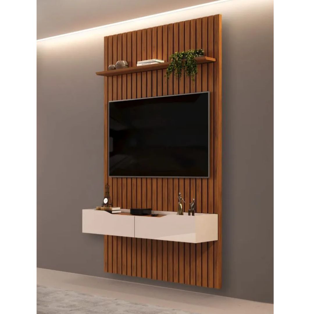 Painel e Bancada Dj Pratic 143x240 Freijo/off White