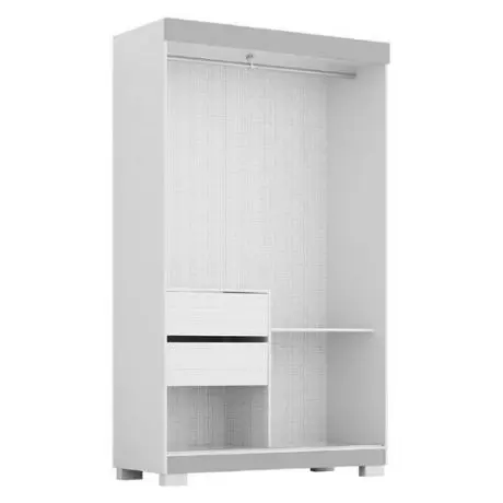 Guarda Roupa Acp Samira 2 Portas Savana/Gif/Off White