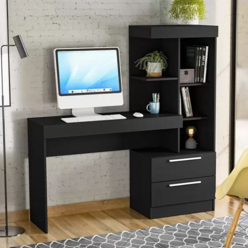Mesa Notável Office 1.32 metros NT 2010 REF 173 Preto Tx