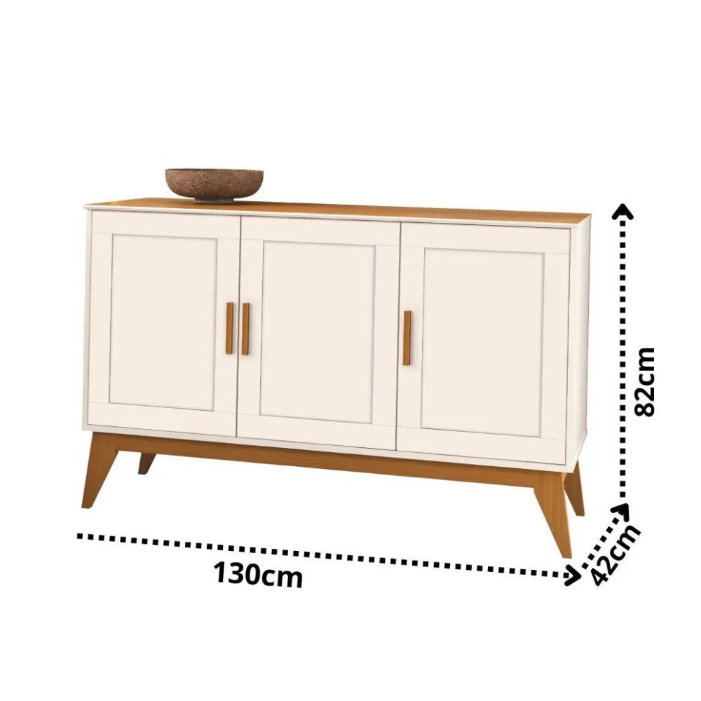 Buffet EDN Sierra 1,30m Cedro/Off White