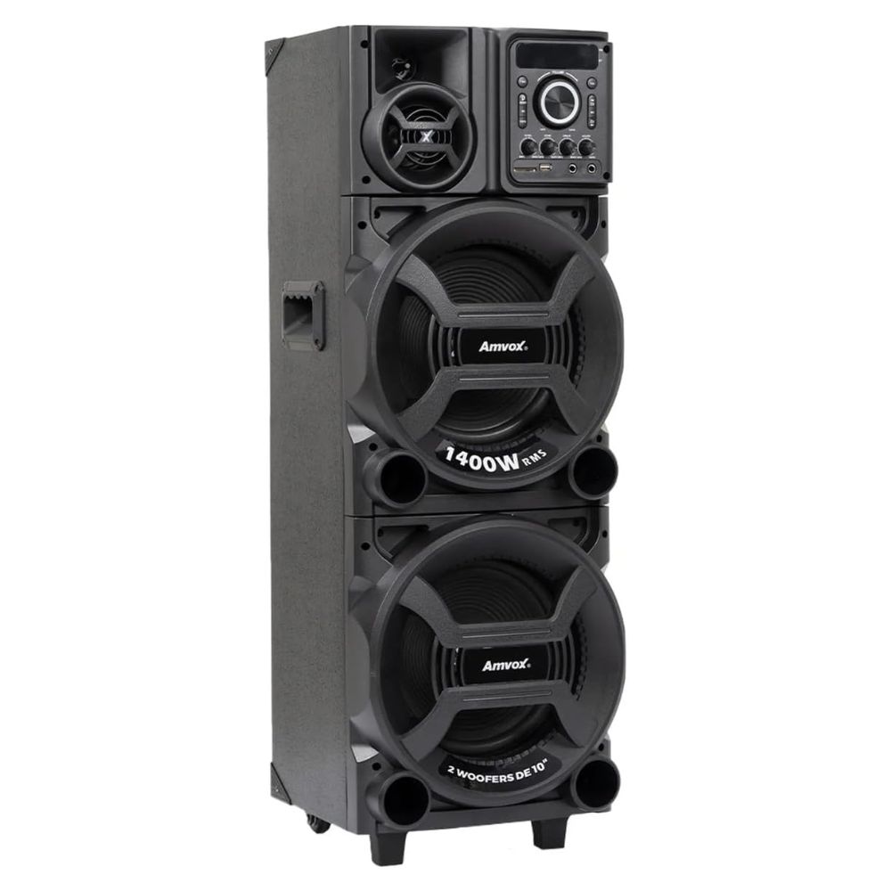 Caixa de Som Amplificada Amvox ACA 1402 Titan Black