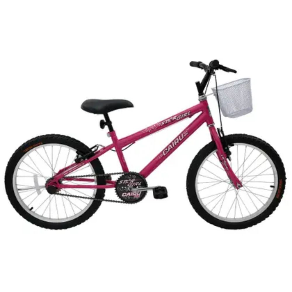 Bicicleta Cairu Star Girl Aro 20 Rosa