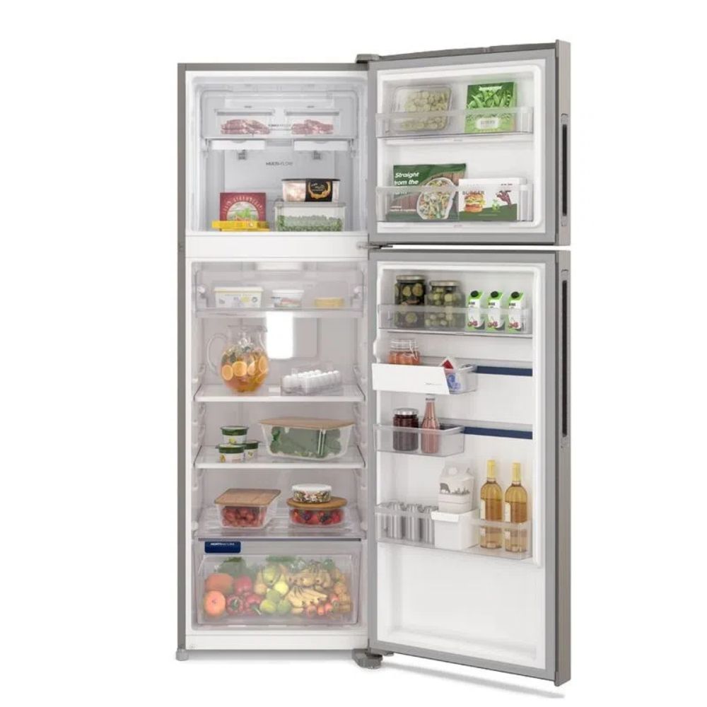 Geladeira Electrolux Frost Free Inverter 390L Inox F43S