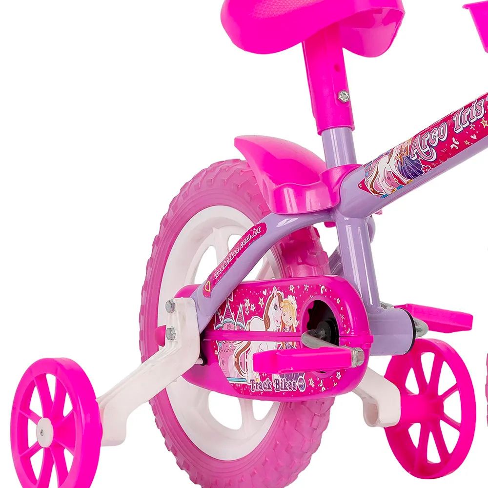 Bicicleta Infantil Track Aro 12 Arco Íris Lilás