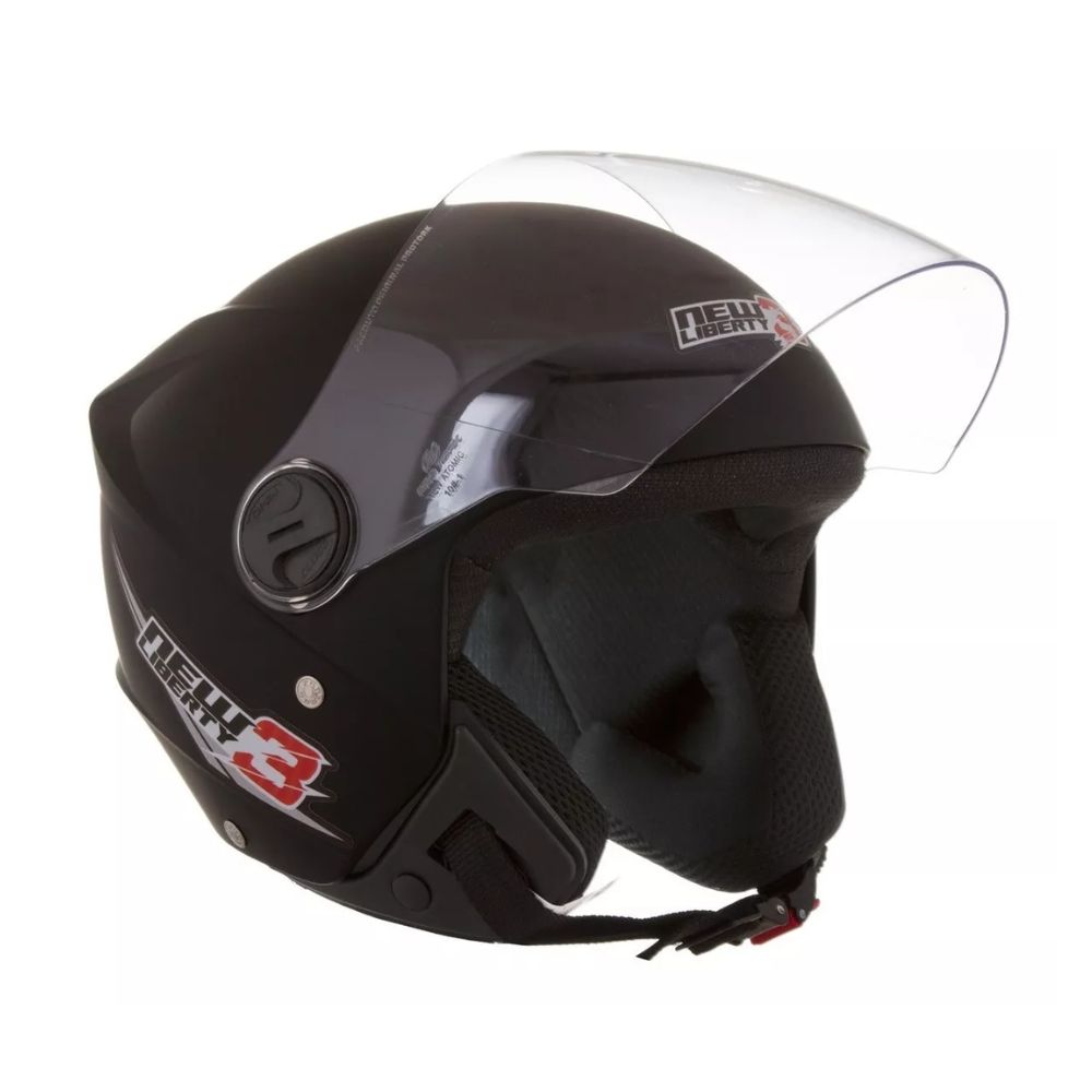 Capacete Protork Liberty 3 New Cap-489ptf Tam 58 Pto Fosco