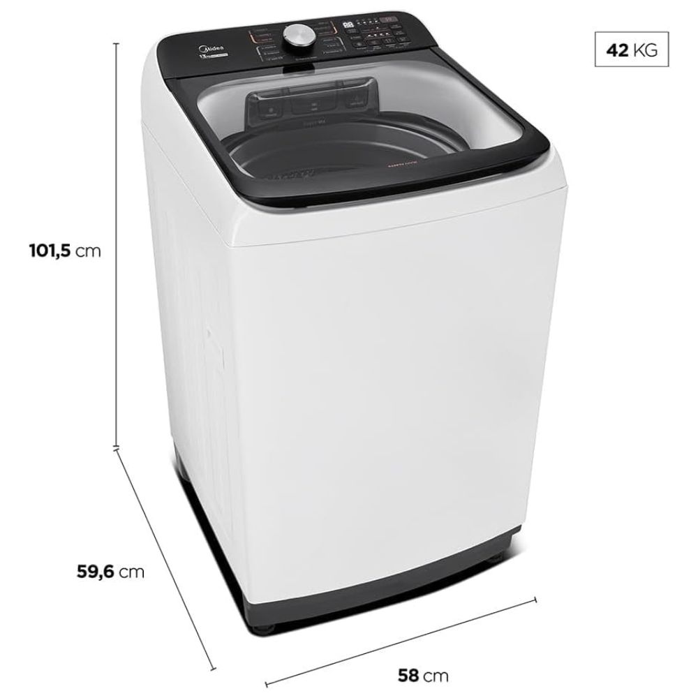 Lavadora Midea Wave MA512W 13KG Branca