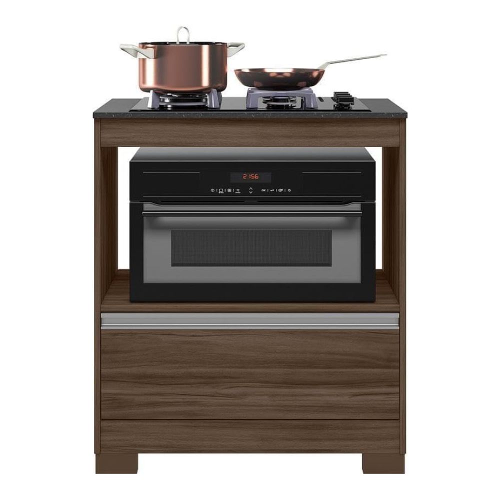 Balcão Cooktop para fogão de até 4 Bocas 1 Gaveta NT 3110 Notável Móveis