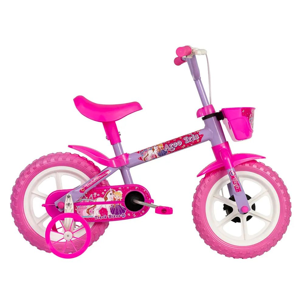 Bicicleta Infantil Track Aro 12 Arco Íris Lilás
