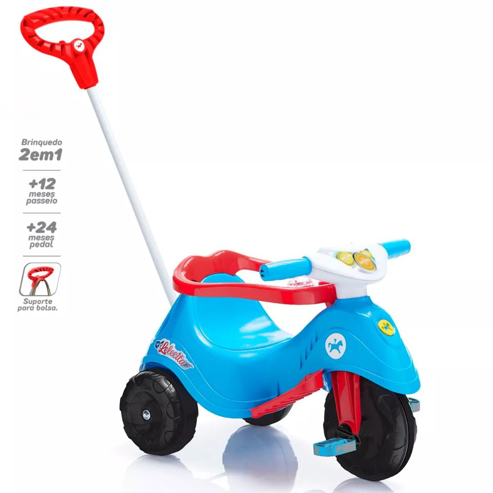 Triciclo Infantil Calesita Lelecita Azul