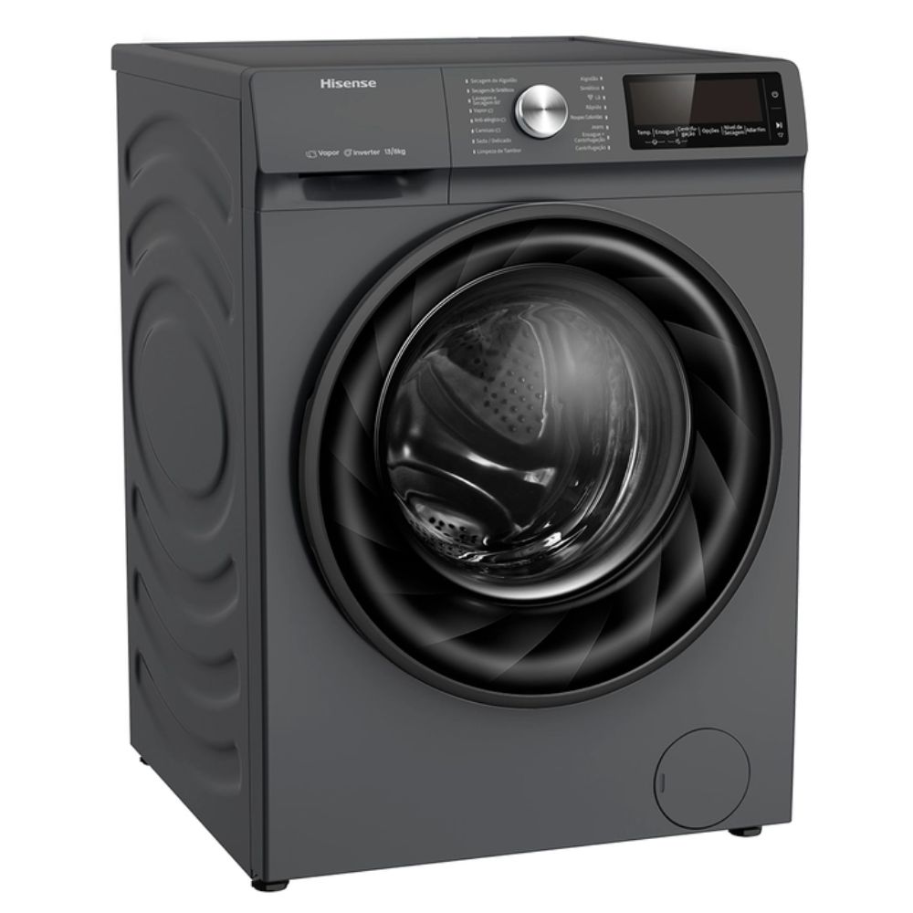 Lava e Seca Hisense 13Kg Steam, com 13 Programas de Lavagem - WD5Q13