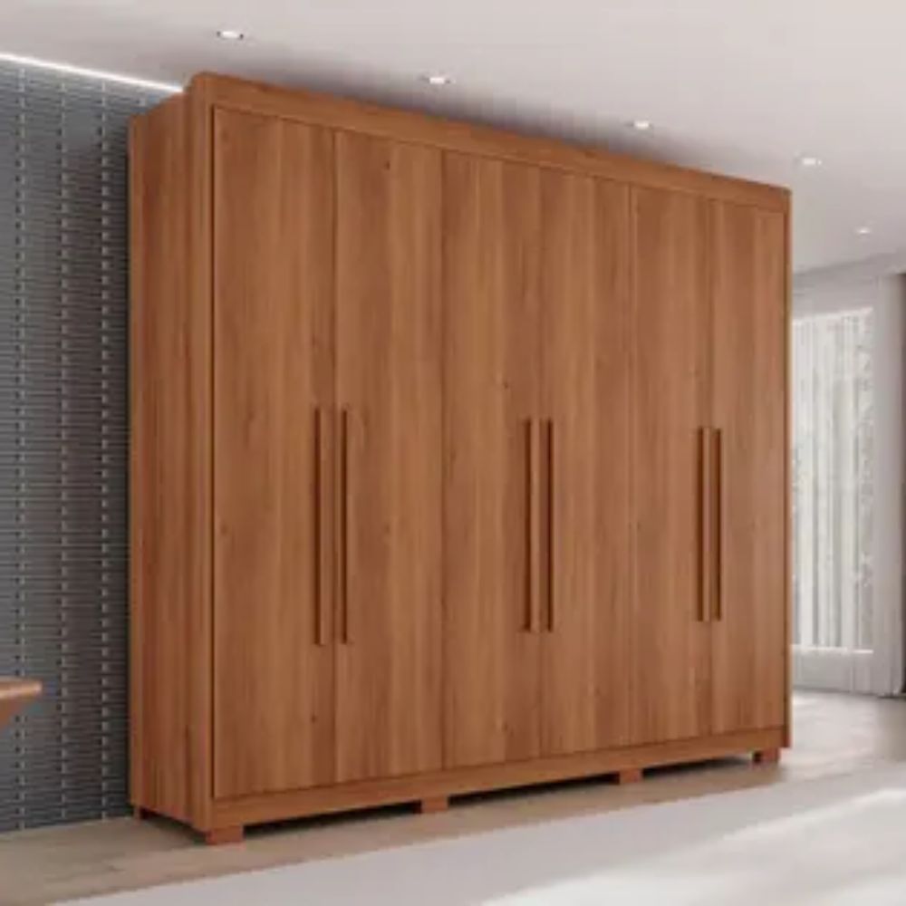 Guarda-Roupa Casal Itália 6 portas 100% MDF Salleto - Sallêto