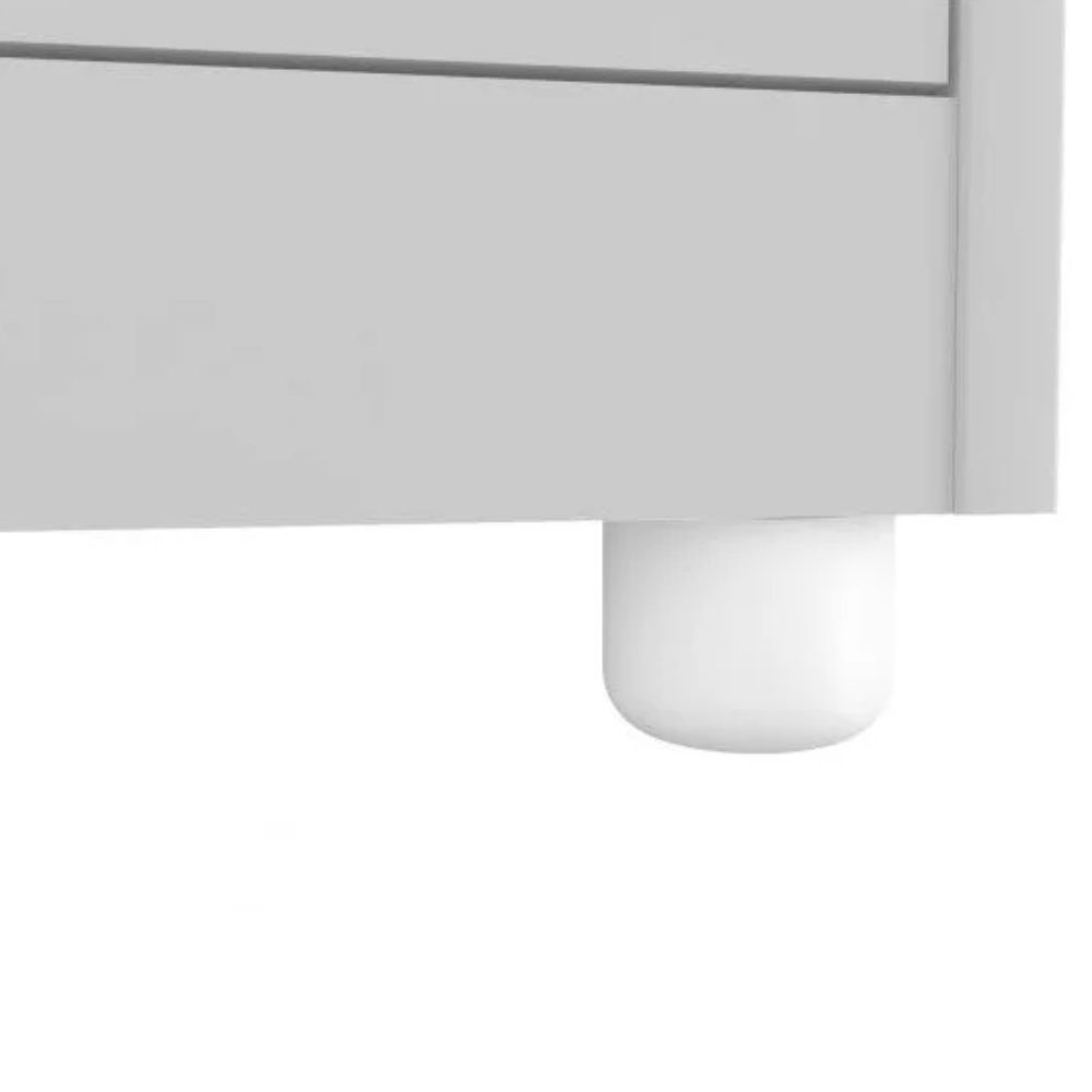 Armário Peroba Tedy New 3 Portas Branco Brilho