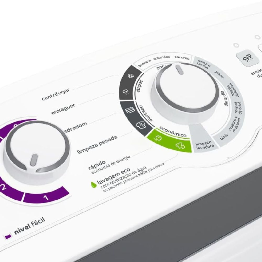 Lavadora Consul Automática 12kg CWH12 Inox Branco