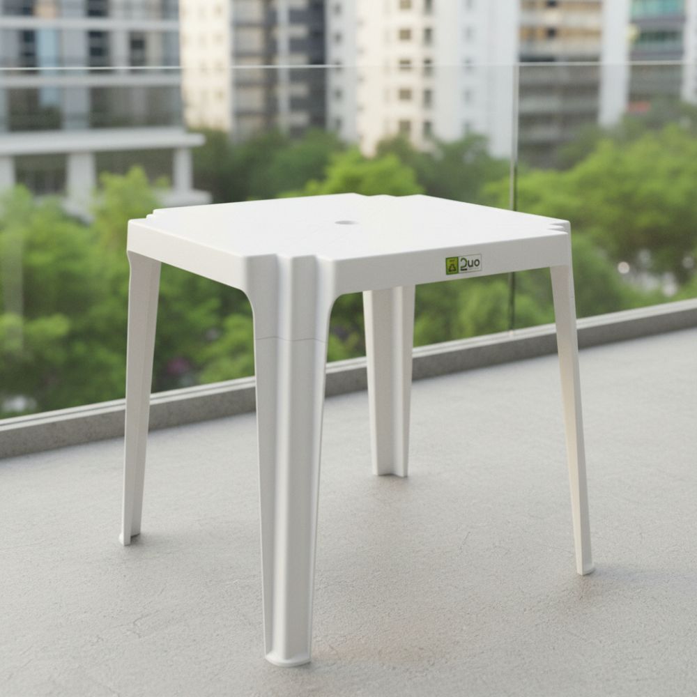 Mesa Plástica Duoplastic Branca