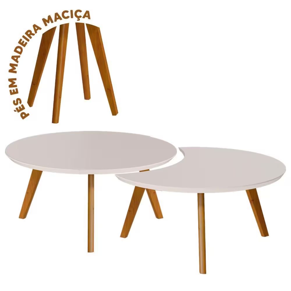Mesa Imcal Classic Centro Luna Off White