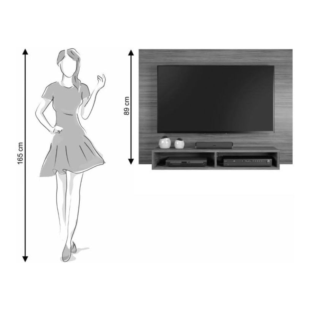 Painel Notável TV Eros 52130 Branco New