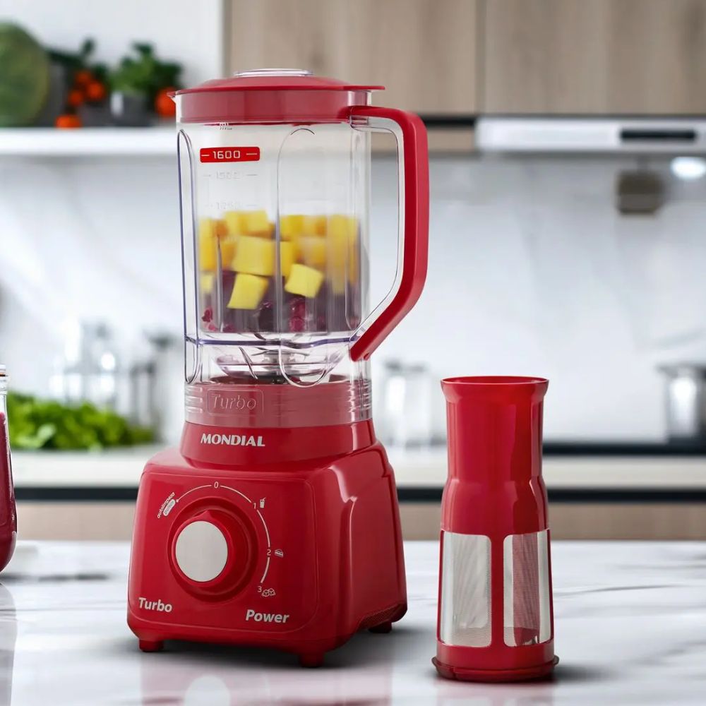 Liquidificador Mondial Turbo Power L-99FR 500W Vermelho