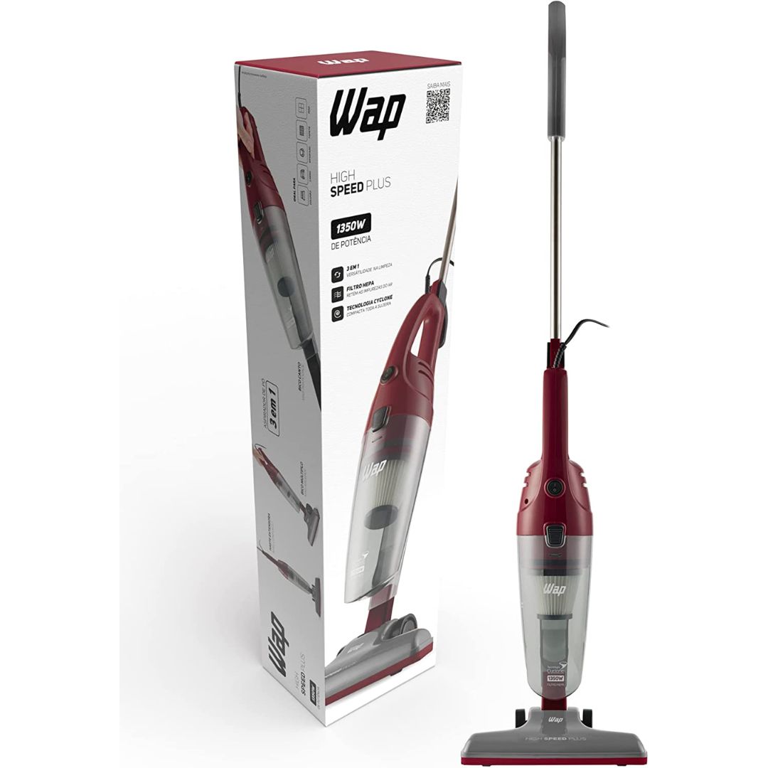 Aspirador de po Wap Vertical 3 Em 1 1350w High Speed Plus