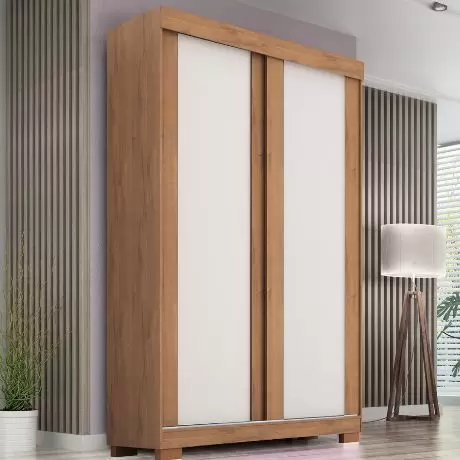 Guarda Roupa Acp Samira 2 Portas Savana/Gif/Off White
