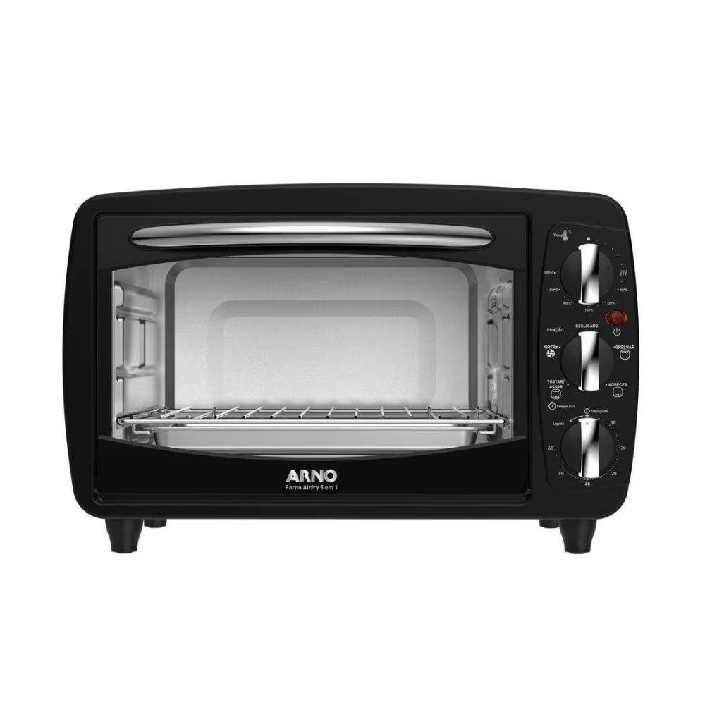 Forno Elétrico Arno Airfry 5 em 1 20L Preto FOR2