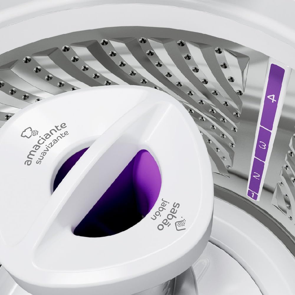 Lavadora Consul Automática 12kg CWH12 Inox Branco